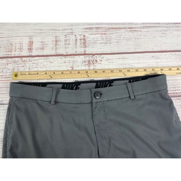 Mens NIKE Golf Active Gray Chino Flat front Pants sz 36 Lightweight - Picture 6 of 6